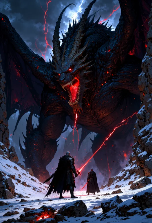 Highly Detailed And Dramatic Digital Artwork Featuring An Ep...