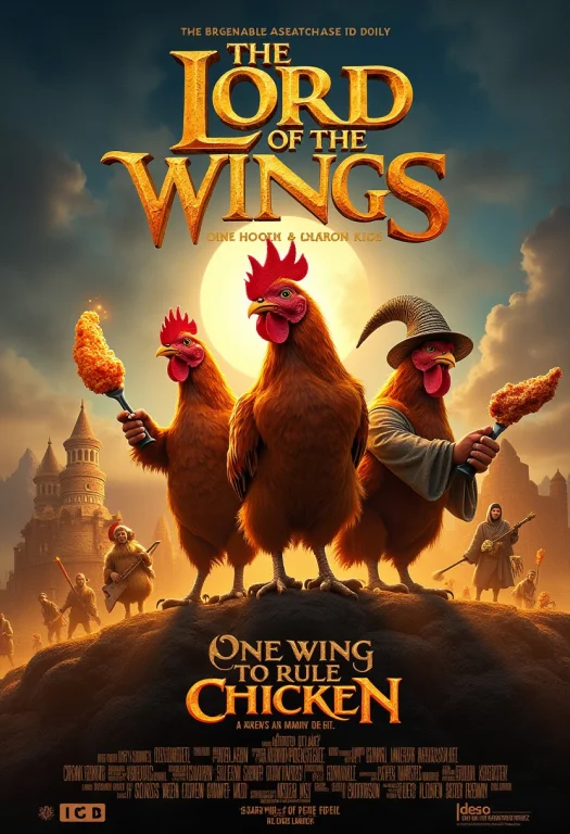 A Parody Movie Poster For The Lord Of The Wings Fellowship O...