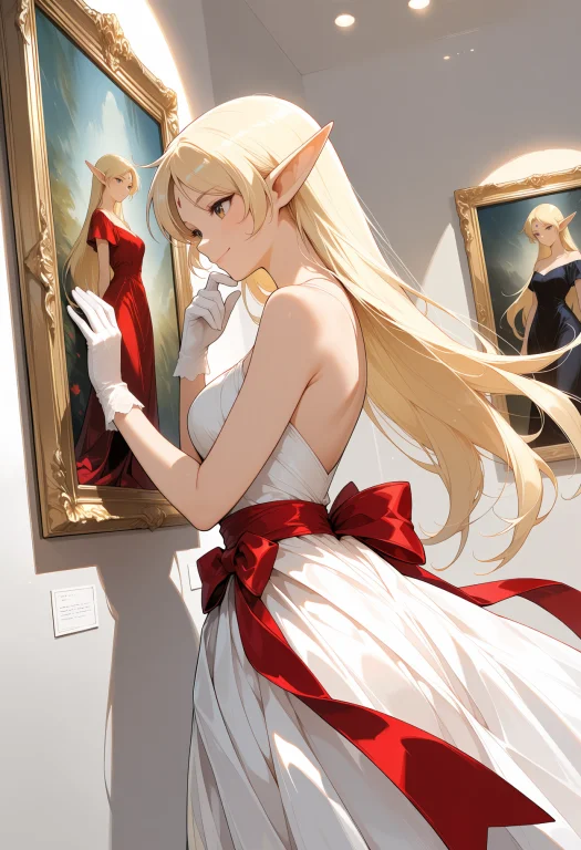 Masterpiece, Best Quality, Hires, 1girl, Elegant, Smooth Ski...