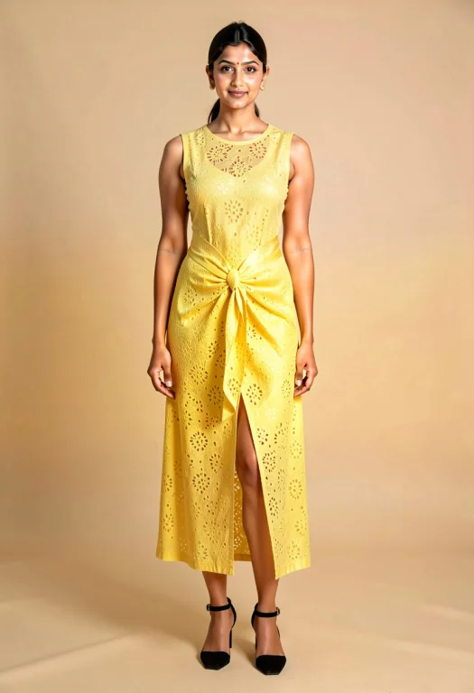 Full-length Fashion Photograph Of A Charming South Asian Wom...