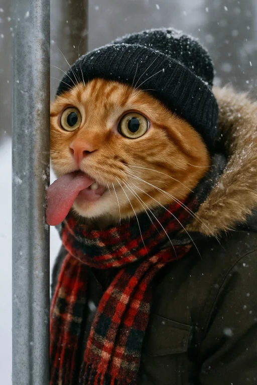 Generate Me A Funny Photo Realistic Picture Of An Orange Cat...