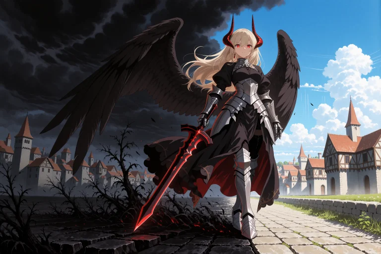 A Modern Anime-style Illustration With Vibrant Clean Cel-sha...
