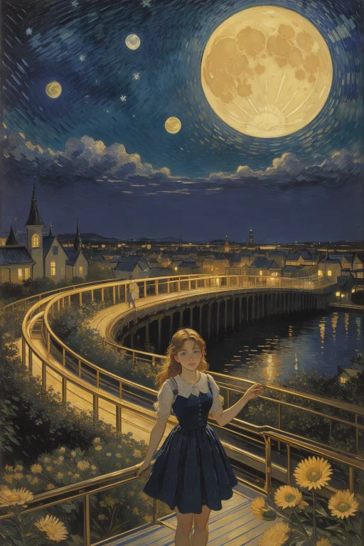 1girl, Loravangoghv21.5 Vincent Van Gogh Style, Designed By...