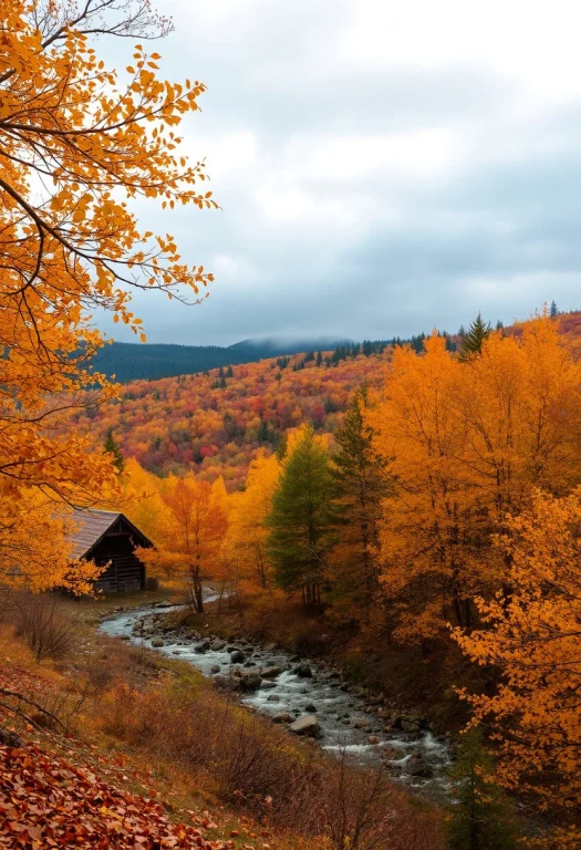 Magnificent Autumn Landscape.