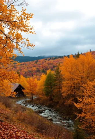 Magnificent Autumn Landscape. — FLUX AI Prompt: Magnificent autumn landscape.