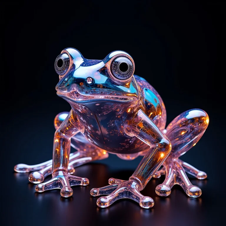 Extremely Intricate Model Of A Glass Frog, Hyper Detail, Vol...