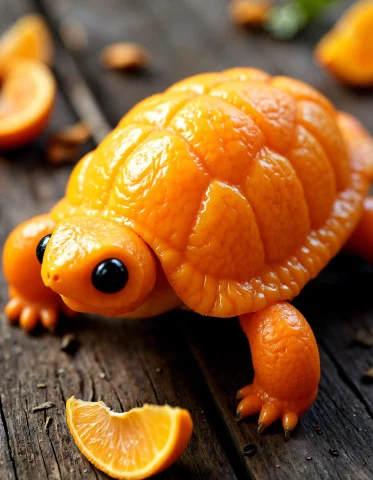 Aidmahyperrealism, Hyper-detailed, Create A Surreal Composit... — FLUX AI Prompt: aidmaHyperrealism, hyper-detailed, "Create a surreal composition of a turtle mad...