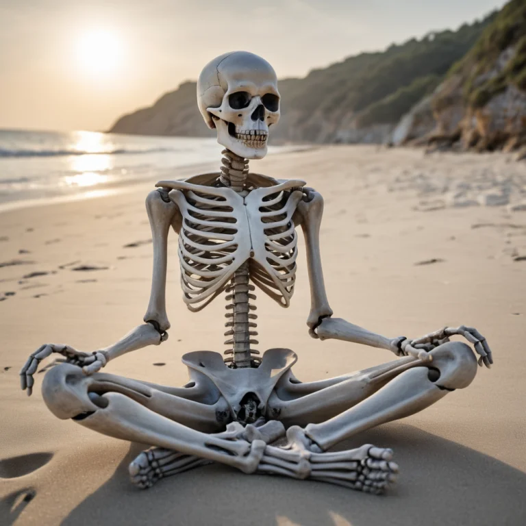 Ultra Hd Details A Professional Photography Of A Skeleton Me...