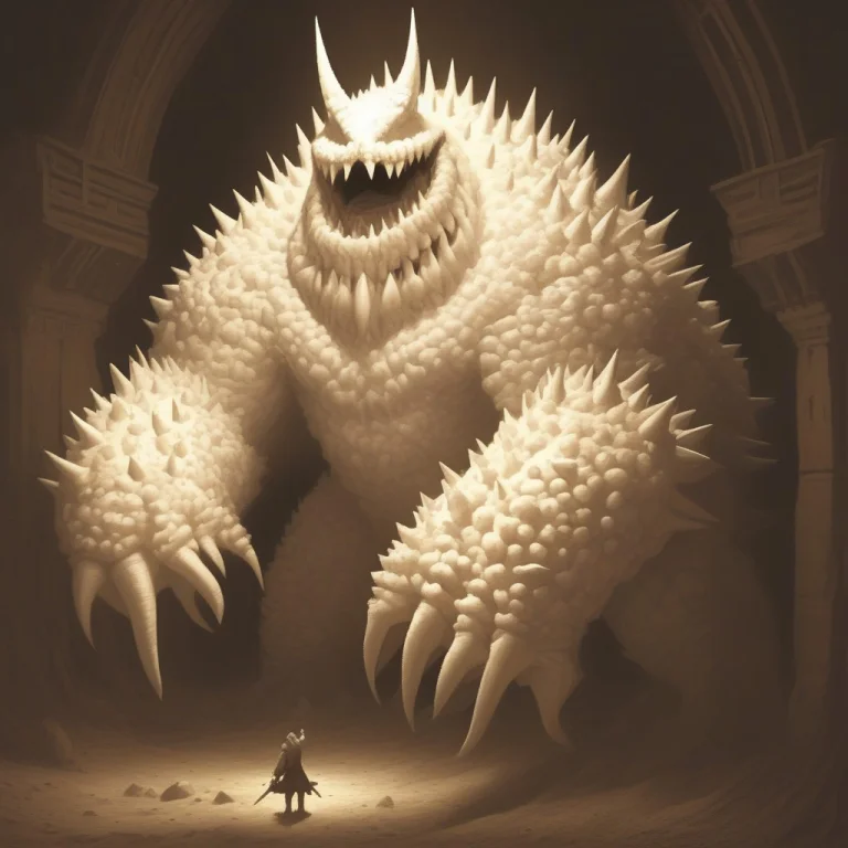 A Massive King Kong Gorilla Creature Standing In The Center...
