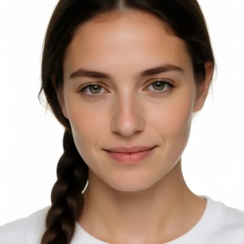 This Is A Close-up, High-resolution Photograph Of A Young Wo... — Stable Diffusion AI Prompt: This is a close-up, high-resolution photograph of a young woman with a fair skin...