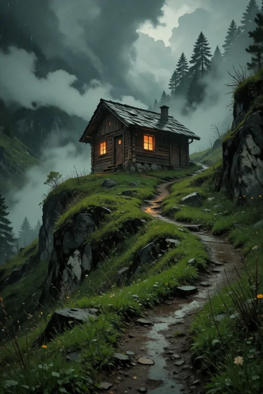 Nature, Photorealistic Landscape Photography Of A Solitary W...
