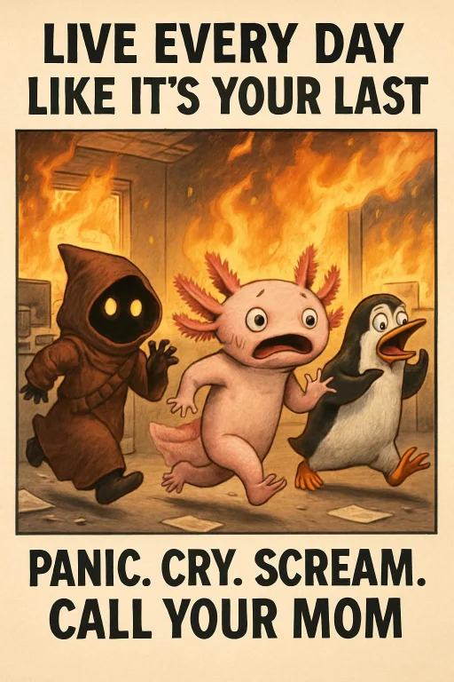 Generate Me A Funny Comic Image. On The Top Of The Image It...