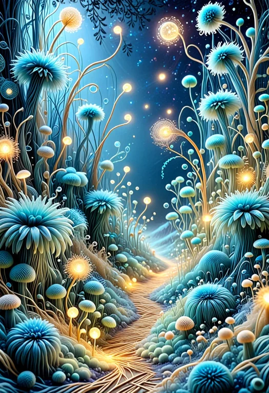 Wallpaper Style, Abstract, Surreal, Nature Background Made O...
