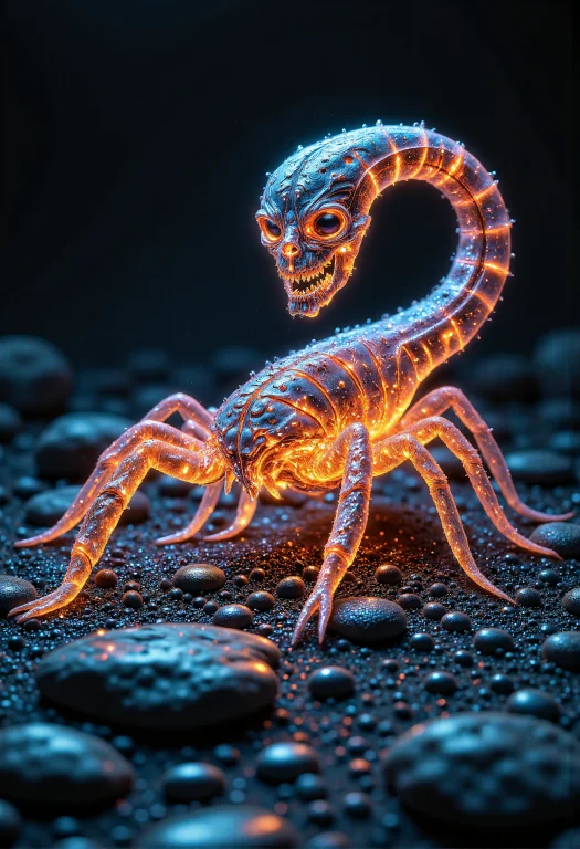 Scorpion Like1.4 Alien Creature With Translucent Skin2, Maki...