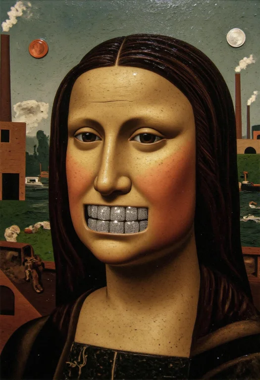Swrind, Abstract Geometric Reinterpretation Of The Mona Lisa...