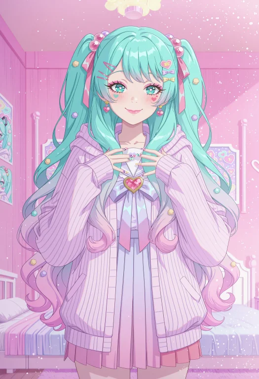 In The Avatar Animation Style, 1girl, Hatsune Miku, Pastel P...