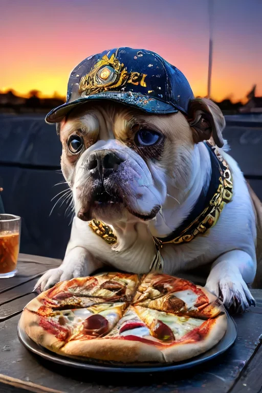 A Highly Detailed Macro Photograph Of The Coolest Dog In The...