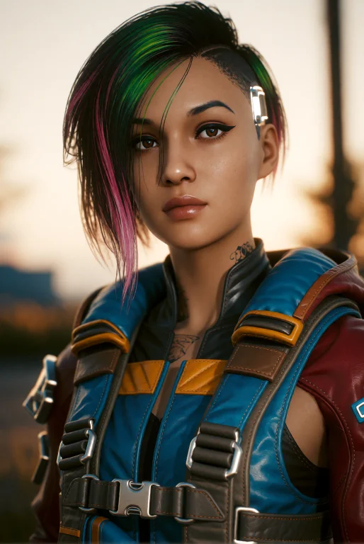 Judy. This Is A Highly Detailed, Digital Artwork Of A Young...
