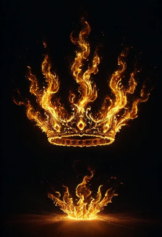 8k, Raw Digital Photo, An Ornate Crown Floating In Complete...