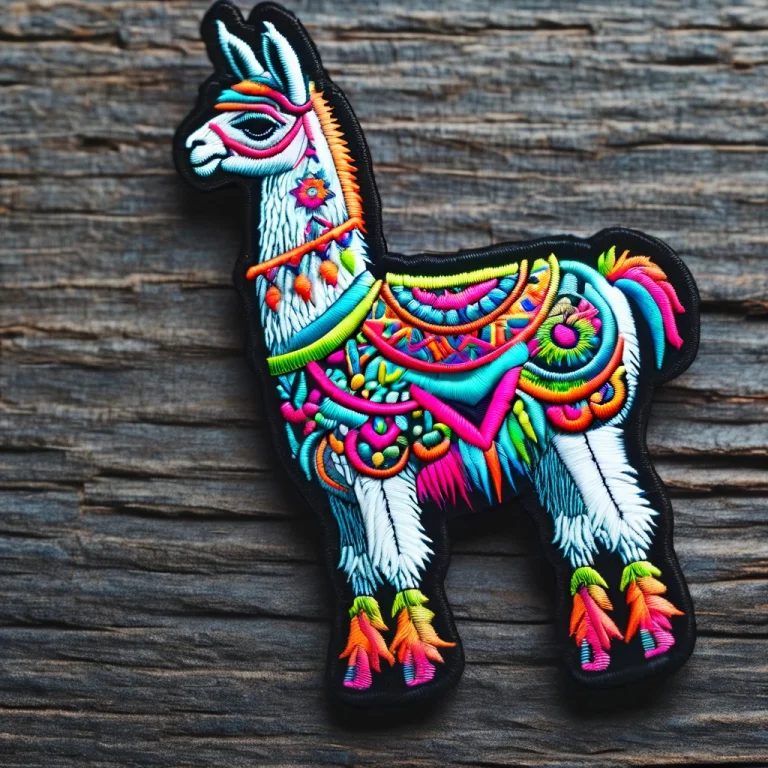 Neon Llama Ral-embroideredpatch