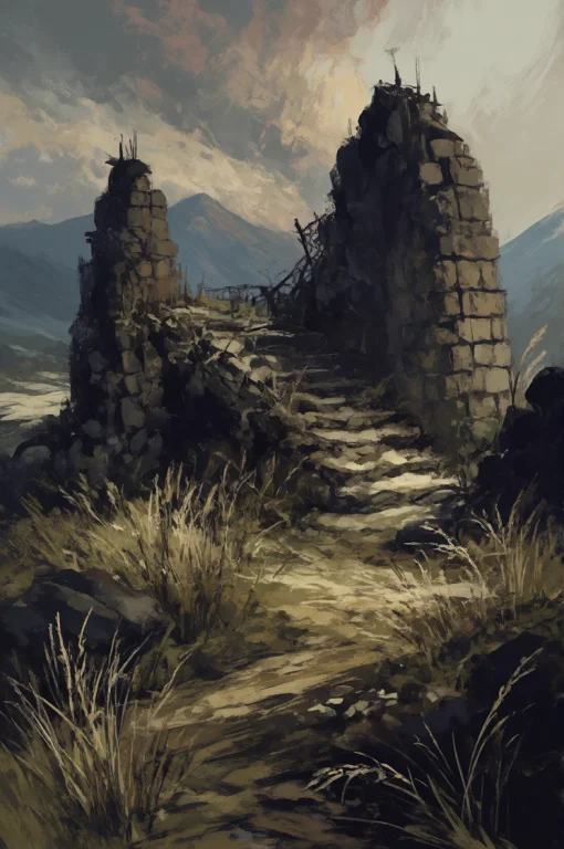 Darkgrimoil Style, Digital Painting, Impressionistic Style O...