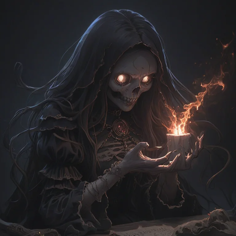 Hkhorror, A Beautiful Witch Casting A Plague Spell, Scary An...