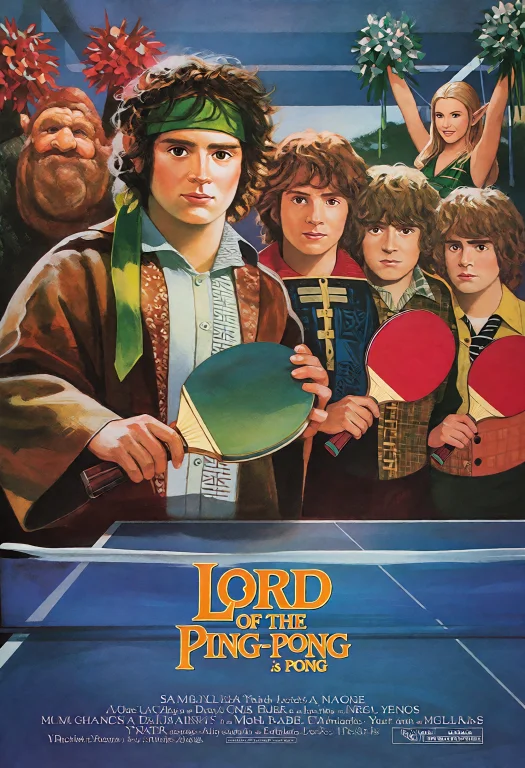 80sm0v13p0st3r,an 80s Fantasy Movie Poster For Lord Of The P...