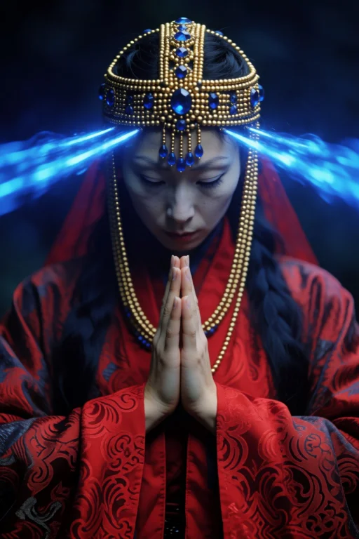Skswoman. Dcdrkfntsy. Dark Fantasy, Medium Close-up, Eye-lev...