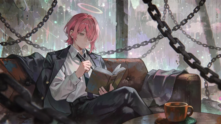 , , An Anime-style Digital Illustration Depicts A Person Wit...