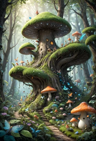 Snoo Fairy Forest — SDXL AI Prompt: *snoo* fairy forest