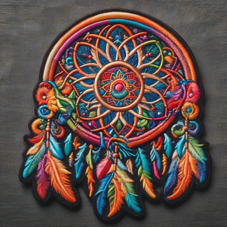 A Dreamcatcher , Made Of Rainbow Straw, Multicolored Ral-emb...