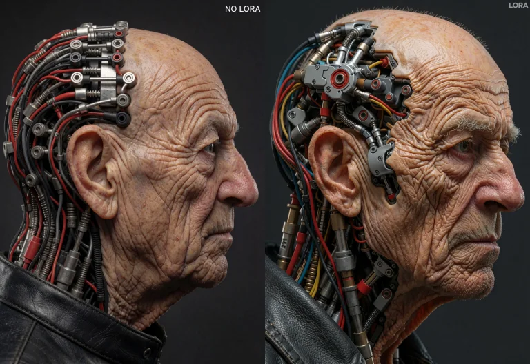 The Photograph Shows A Close-up Profile Of An Elderly Mans H...