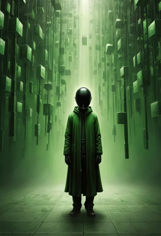 Stuck In The Matrix  Drawing By Liam Wong, Stik, Ray Caesar,...