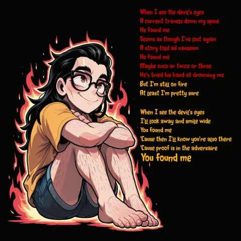 Stable Diffusion Kids Fire Illusion — Stable Diffusion AI Prompt: IllusP0s, gashi-gashi, 1boy, man, nemo_nemo, long hair, hair slicked back, blac...