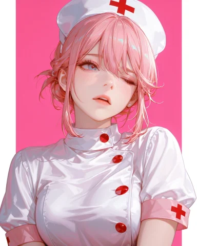 Matoi Ryuuko0.8, One Eye Closed, Uneven Eyes, Half-closed Ey... — Stable Diffusion AI Prompt: (Matoi Ryuuko:0.8), one eye closed, uneven eyes, half-closed eye, lips, parted l...
