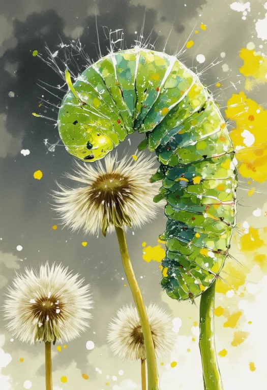Watercolor Drawing. Natural Colors. A Schematic View Of An G...