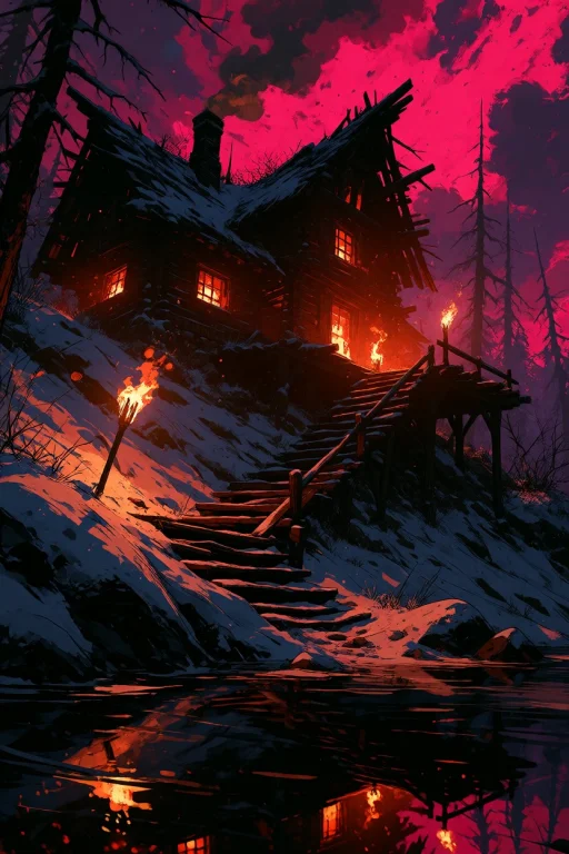 Ta86inkriot, Thin Black Outlines, A Vertical Dark Fantasy Il...