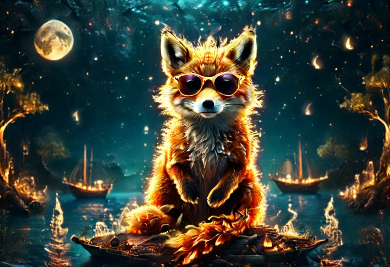 Loraflamestyle1 Flamestyle, A Fox Wearing Sunglasses Stands...