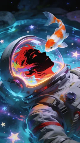 An Photorealistic Image Of An Astronaut Wearing A Spacesuit,... — Stable Diffusion AI Prompt: An photorealistic image of an astronaut wearing a spacesuit, but with a twist: t...