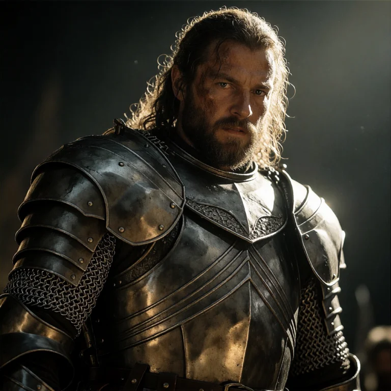 Lotrstyle, A Dramatic Low-angle Medium Shot Movie Screenshot...