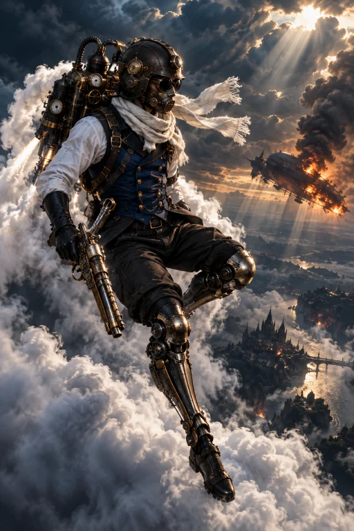 Create A Semirealistic Action Scene With Animeinfluenced Sta...