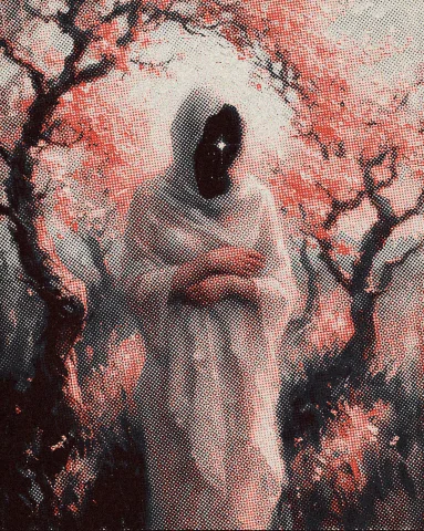 Arsmjstyle Impressionism A Figure Draped In Pale Translucent... — Stable Diffusion AI Prompt: / ArsMJStyle/ impressionism// A figure draped in pale/ translucent fabric stands...