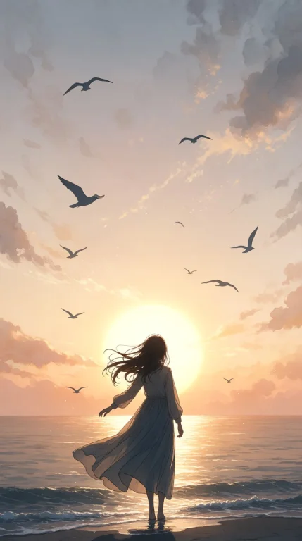 Njsw33t,zidiusart A Cinematic Anime Illustration Of A Young...