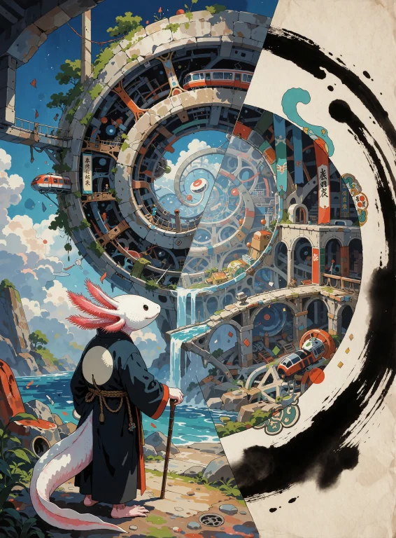 Anime-style Digital Painting With Clean Linework,vibrant Cel...