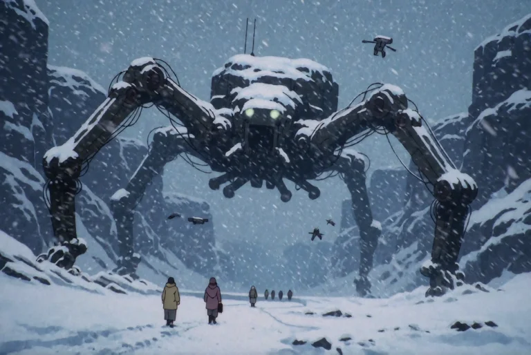 Lain-style This Photograph Depicts A Gigantic, Spider-like M...