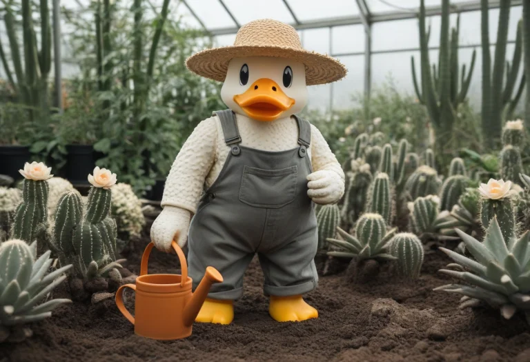 Madefromteef, Photorealistic, A Gentle Rubber Duck Gardener...