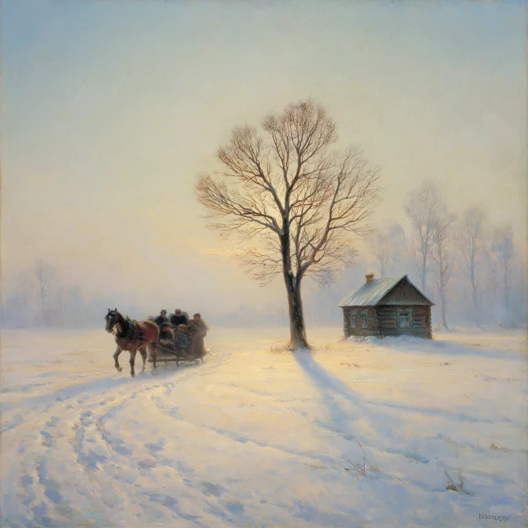 R1280f2aivazovsky The Painting Depicts A Serene Winter Lands...