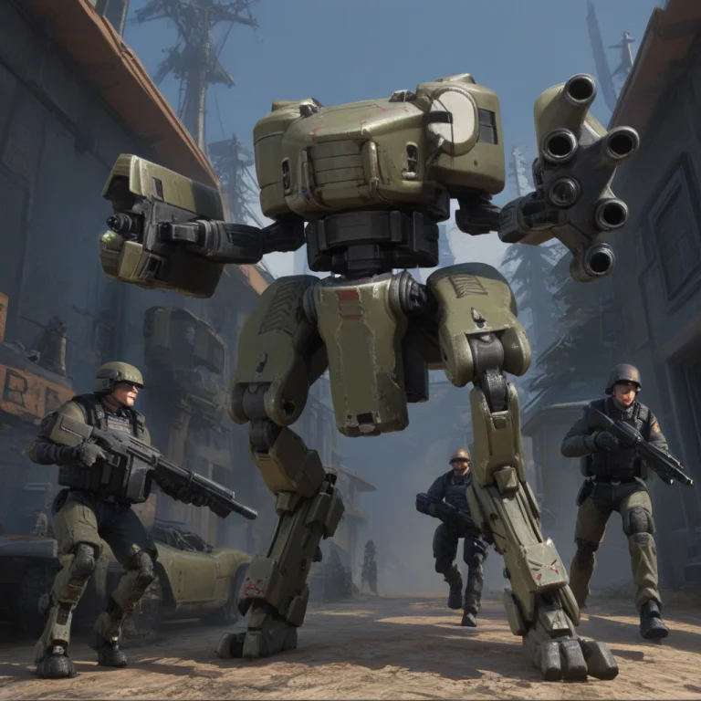 H4mantmech,mecha,green Armor, Human,rifle,bulletproof Vest,b...