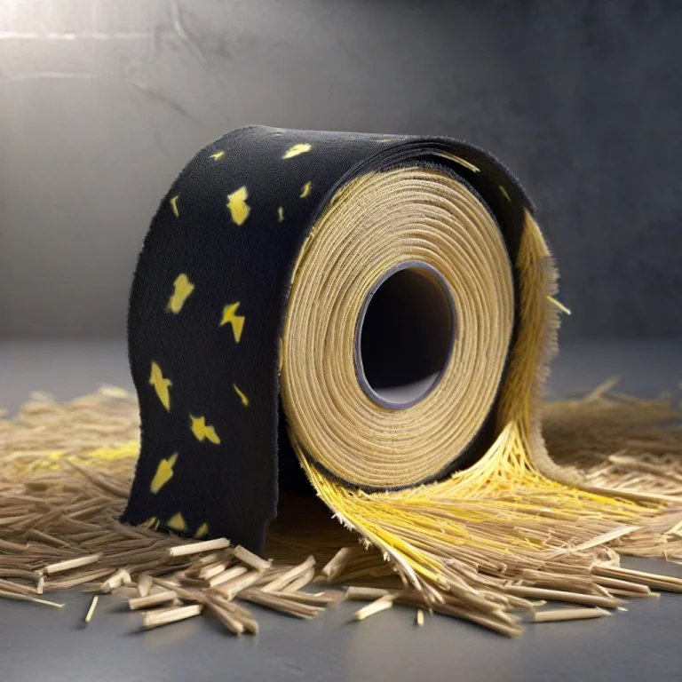Cute Transparent Black Toilet Paper Made Of Straw, Filled Wi...