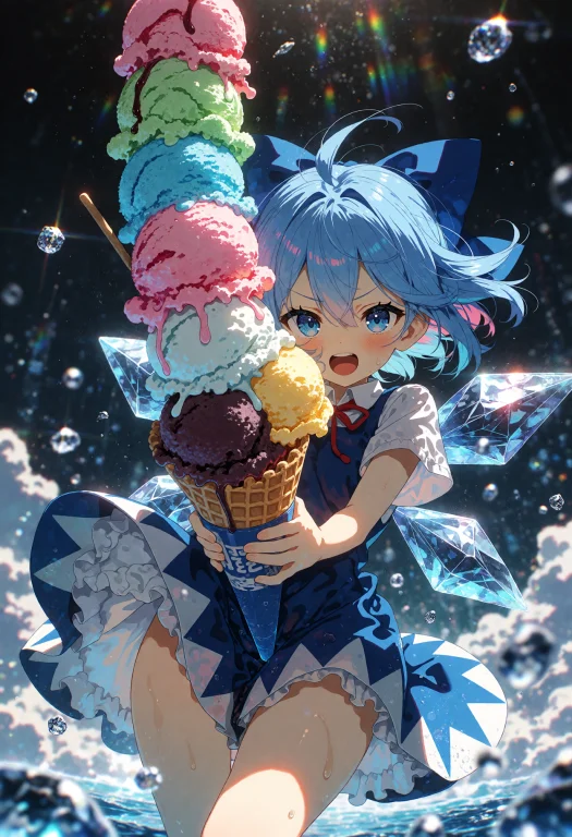 Kani2rer, --preview, V0q1d , Cirno Floats In A Glittering Fa...
